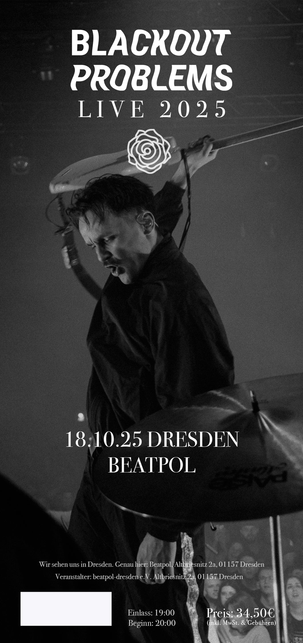 BLACKOUT PROBLEMS // Limited Hardticket // 18.10.25 Dresden, Beatpol